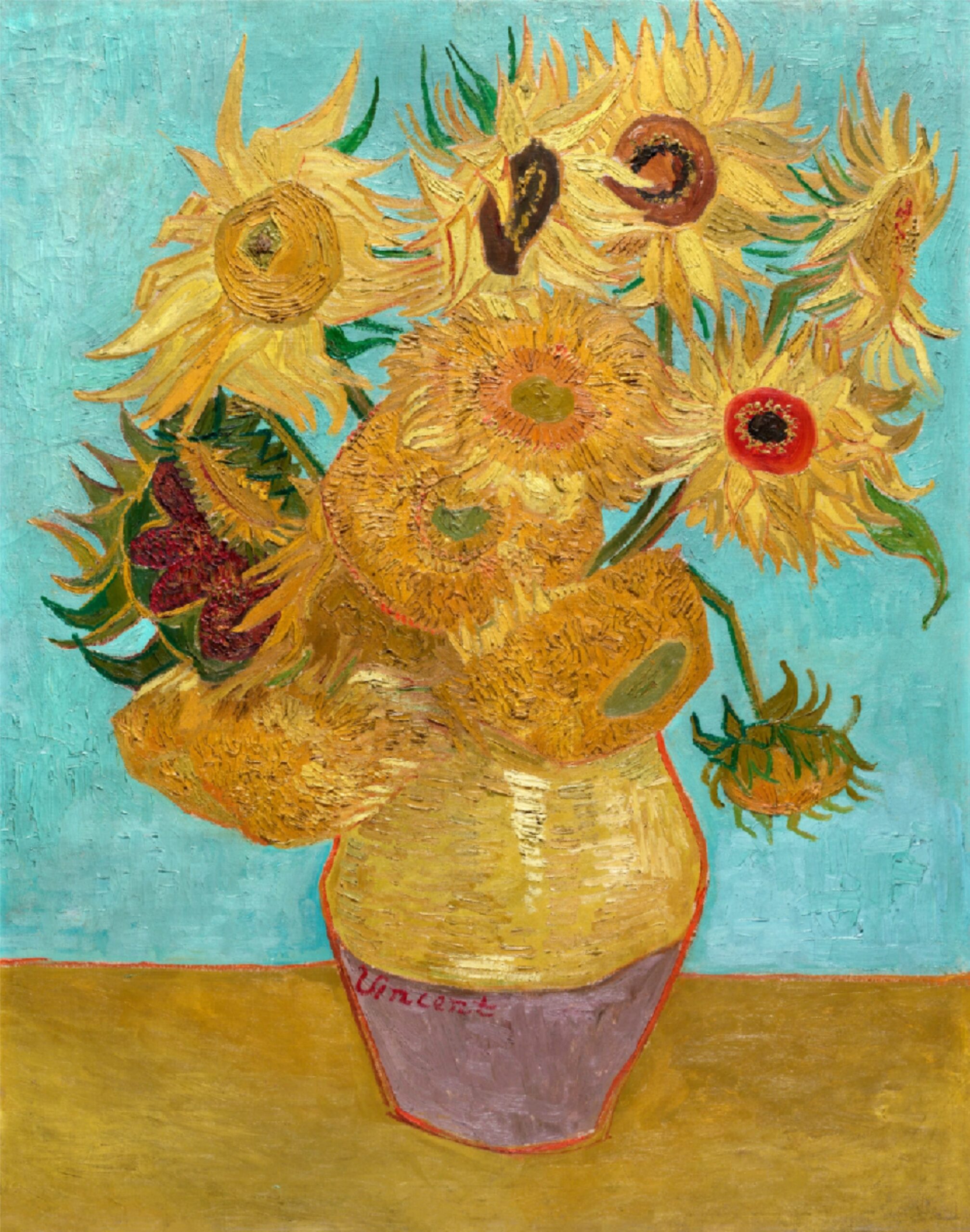 Vincent van Gogh's Vase with Twelve Sunflowers (1888–1889)